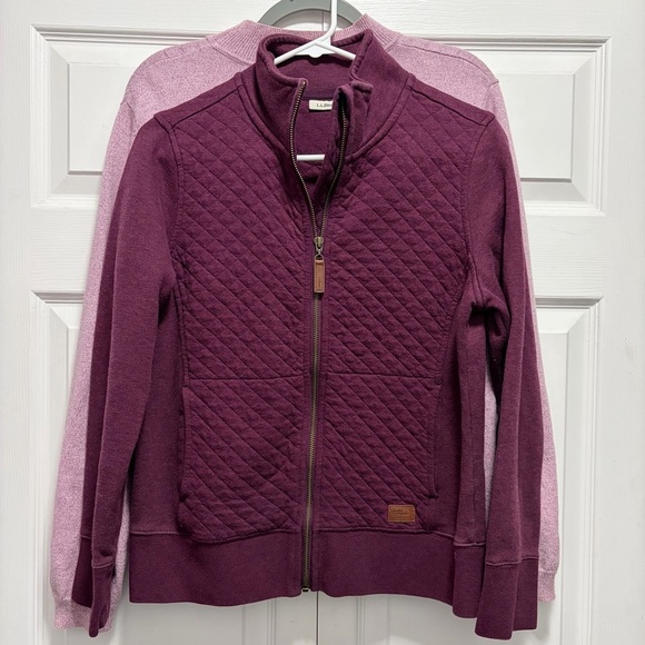 L.L. Bean Sweaters - L.L. Bean Maroon Quilted Jacket
